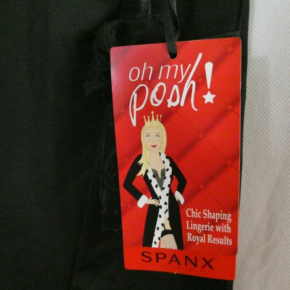 Spanx Black SZ M Oh my Posh High Waisted Shaping Girl Short 2136